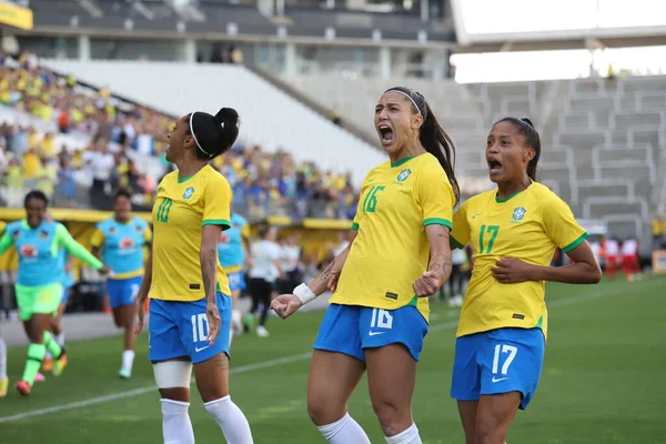 Piłka Nożna Kobiet Przyjazny Mecz Między Brazylią Kanadą Listopada 2022 — Zdjęcie stockowe