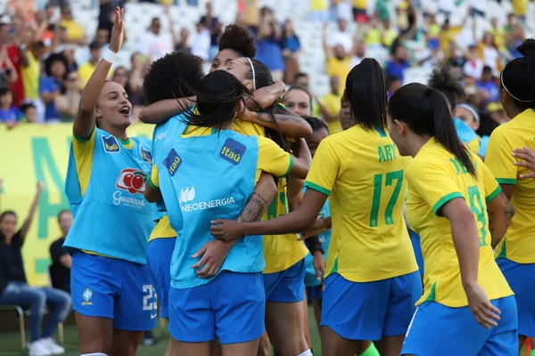 Fútbol Femenino Partido Amistoso Entre Brasil Canadá Noviembre 2022 Sao —  Fotos de Stock