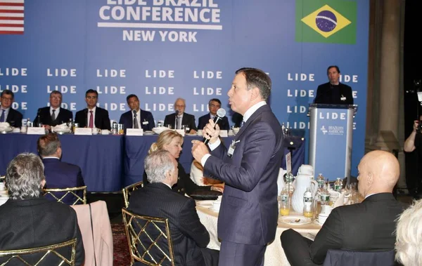 Lide Brazil Conference Brazian Economy 2023 2018年4月1日閲覧 2022年11月15日 米国ニューヨーク市 Lide — ストック写真