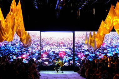 SPFW-N54: Sonbahar / Kış 2023 Koleksiyonu - Sou de Algodao moda gösterisi. 17 Kasım 2022, Sao Paulo, Brezilya: Sao de Algodao moda gösterisi Sao Paulo Moda Haftası 'nın 54. baskısı (SPFW-N54), sonbahar / kış 2023 koleksiyonu
