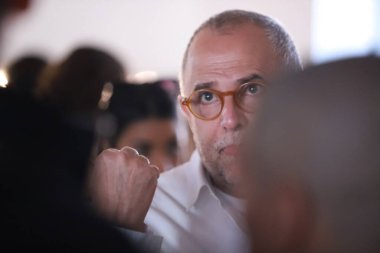 (SPFW-N54: Sonbahar / Kış 2023 Koleksiyonu - Lino Villaventura Brand 'in sahne arkası. 18 Kasım 2022, Sao Paulo, Brezilya: Sao Paulo Moda Haftası 'ndaki Lino Villaventura defilesinin sahne arkası, Sonbahar / Kış 2023 koleksiyonu (SPFW-N54) 