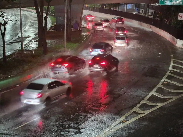 Heavy Rain Hits City Sao Paulo November 2022 Sao Paulo — Stock Photo, Image