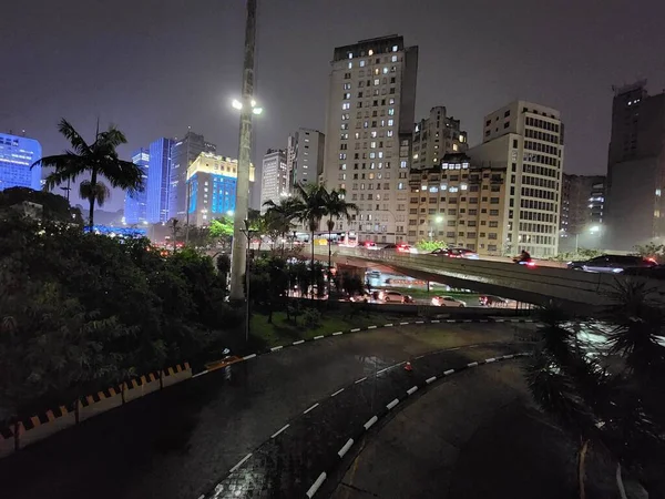 Erős Eső Sújtja Sao Paulo Városát 2022 November Sao Paulo — Stock Fotó