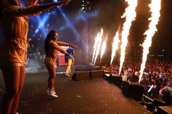 Show Des Brasilianischen Sängers Leo Santana Beim Fifa Fan Festival — Stockfoto