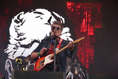 Band Blitz, Prime Rock Brasil 'de konser veriyor. 26 Kasım 2022, Curitiba, Parana, Brezilya: Brezilyalı şarkıcı Paula Toller, Prime Rock Brasil 'e ev sahipliği yapan Curitiba' daki Pedreira Paulo Leminski 'de canlı performans sergiliyor.