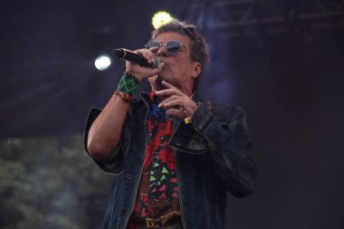 Band Blitz, Prime Rock Brasil 'de konser veriyor. 26 Kasım 2022, Curitiba, Parana, Brezilya: Brezilyalı şarkıcı Paula Toller, Prime Rock Brasil 'e ev sahipliği yapan Curitiba' daki Pedreira Paulo Leminski 'de canlı performans sergiliyor.