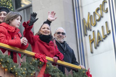 96. Macy Şükran Günü Geçidi 2022. 24 Kasım 2022, New York, ABD: Macy 'nin 77. cadde ve Central Park' tan başlayan Şükran Günü Geçidi 2022 ve Columbus çemberi boyunca, Central Park 'ın güneyinden 6. caddeye 