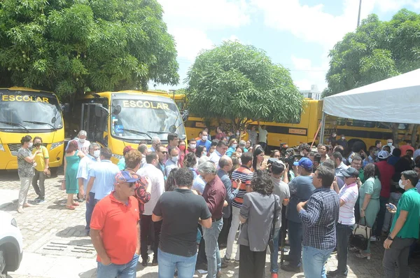 Government Rio Grande Norte Delivers School Buses Public Network November — Stock Photo, Image