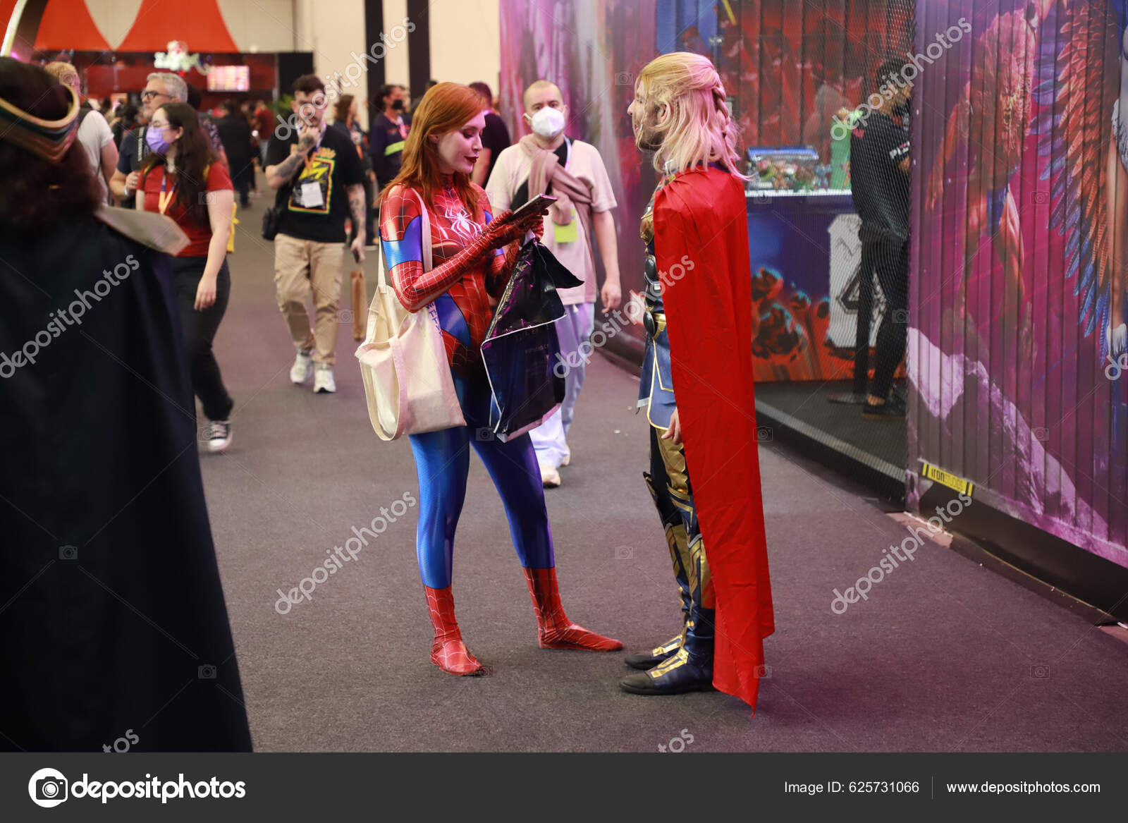 Crowd Movement Booths Comic Con Experience Ccxp Fair Sao Paulo – Stock ...