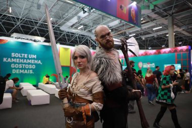 2 Aralık 2022, Sao Paulo, Brezilya: CCXP 22 (eski Comic Con Experience) döneminde hareketlilik, iki yıl sonra online olarak Sao Paulo, Sao 'da gerçekleşen dünyanın en büyük pop kültür etkinliklerinden biri (2.).