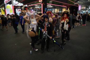 Sao Paulo 'daki CCXP 22 sırasında hareket var. 2 Aralık 2022, Sao Paulo, Brezilya: CCXP 22 (eski Comic Con Experience) sırasındaki hareketlilik, dünyanın en büyük pop kültür etkinliklerinden biri, ki bu etkinlik iki yıl sonra online olarak gerçekleşti.