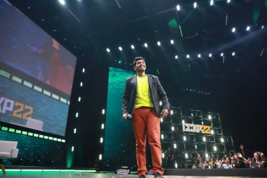 Aktör ve yapımcı Tenoch Huerta Sao Paulo 'da CCXP 22' de yer almaktadır. 2 Aralık 2022 'de, Sao Paulo, Brezilya' da 