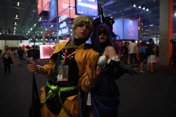 2 Aralık 2022, Sao Paulo, Brezilya: CCXP 22 (eski Comic Con Experience) döneminde hareketlilik, iki yıl sonra online olarak Sao Paulo, Sao 'da gerçekleşen dünyanın en büyük pop kültür etkinliklerinden biri (2.).