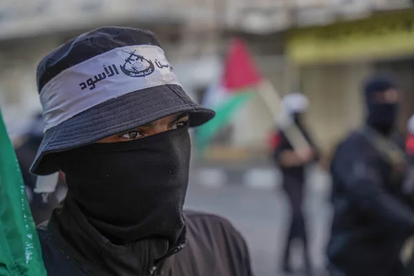 Львиное Логово Организует Шествие Улицам Газы Декабря 2022 Года Газа — стоковое фото