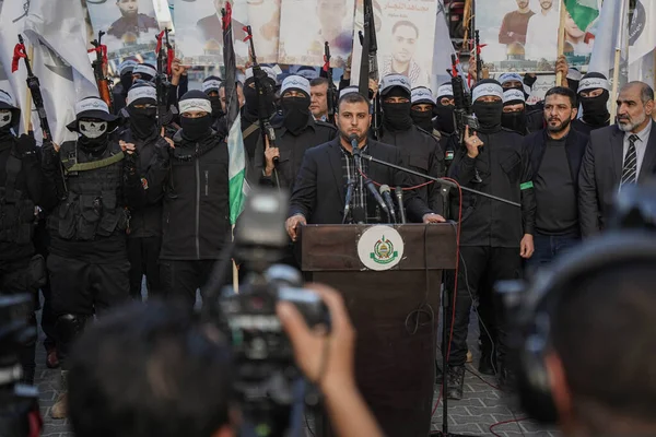 Lions Den Διοργανώνει Μια Πορεία Στους Δρόμους Της Γάζας Δεκεμβρίου — Φωτογραφία Αρχείου
