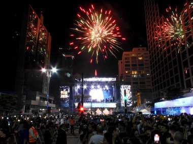 Sao Paulo 'daki Avenida Paulista' da yeni yıl eğlenceleri. 13 Aralık 2022, Sao Paulo, Brezilya: Sao Paulo Belediyesi, 2022-2023 yılbaşı arifesi festivalini duyurur. 
