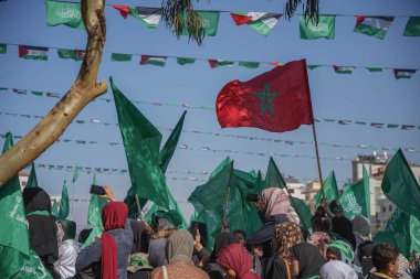 Hamas hareketi, 14 Aralık 2022 'de Gazze, Filistin' i anan bir festival düzenledi: Gazze 'deki Hamas hareketi, Gazze Şeridi' nin merkezindeki El Katiba Meydanı 'nda düzenlenen 35.. 