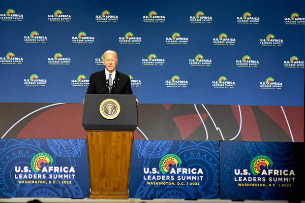 Amerika Afrika Vezetők Csúcstalálkozója Nap 2022 December Washington Usa Joe — Stock Fotó