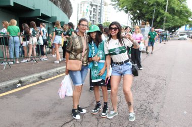 Paranaense Soccer League: Coritiba vs Arauko. January 15, 2023, Curitiba, Parana, Brazil: Fans before the match between Coritiba and Aruko, valid for the first round of Paranaense Soccer League at  Couto Pereira stadium in Curitiba. 