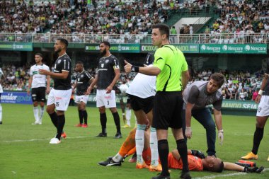 Paranaense Soccer League: Coritiba vs Arauko. January 15, 2023, Curitiba, Parana, Brazil: Soccer match between Coritiba and Aruko, valid for the first round of Paranaense Soccer League at  Couto Pereira stadium in Curitiba. 