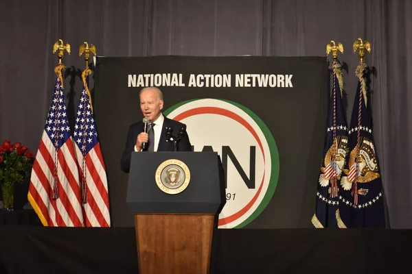 米国大統領ジョー バイデンは ナショナル アクション ネットワークのマーティン ルーサー キング ジュニア ブレックファーストで発言を行います 2023年1月16日 — ストック写真
