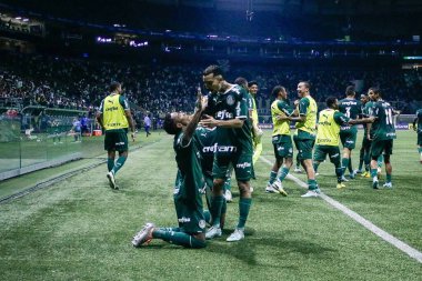 Semifinal Sao Paulo Cup between Palmeiras and Goias. January 21, 2023, Sao Paulo, Brazil: Soccer match between Palmeiras and Goias, valid for the semifinal of the Sao Paulo Junior Football Cup 2023, held at Allianz Parque Stadium