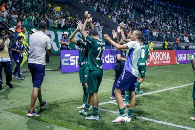 Semifinal Sao Paulo Cup between Palmeiras and Goias. January 21, 2023, Sao Paulo, Brazil: Soccer match between Palmeiras and Goias, valid for the semifinal of the Sao Paulo Junior Football Cup 2023, held at Allianz Parque Stadium