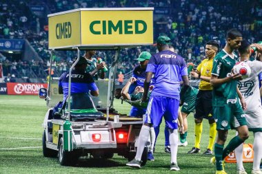 Semifinal Sao Paulo Cup between Palmeiras and Goias. January 21, 2023, Sao Paulo, Brazil: Soccer match between Palmeiras and Goias, valid for the semifinal of the Sao Paulo Junior Football Cup 2023, held at Allianz Parque Stadium