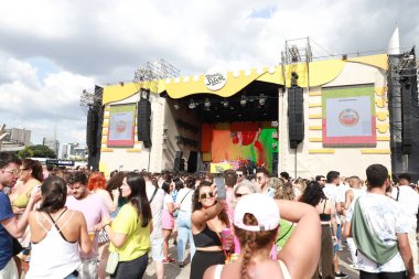 Rincon Sapiencia Performs during Festival of Pre Carnival Block of Silva in Sao Paulo. January 21, 2023, Sao Paulo, Brazil: Brazilian Rapper, Rincon Sapiencia, performs today at Memorial da America Latina at Bloco do Silva