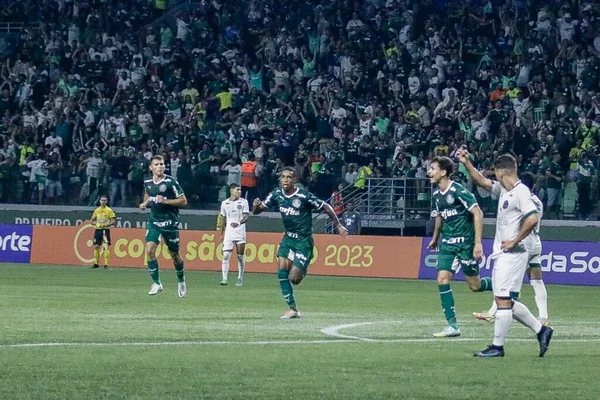 Semifinal Sao Paulo Cup between Palmeiras and Goias. January 21, 2023, Sao Paulo, Brazil: Soccer match between Palmeiras and Goias, valid for the semifinal of the Sao Paulo Junior Football Cup 2023, held at Allianz Parque Stadium