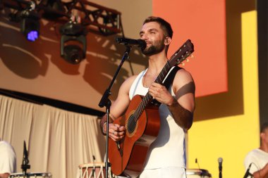 Criolo performs during Festival of Pre Carnival Block of Silva in Sao Paulo. January 21, 2023, Sao Paulo, Brazil: Brazilian singer, Criolo, performs today at Memorial da America Latina at Bloco do Silva with several singers and blocks