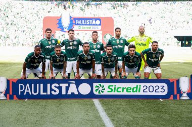 Paulista Soccer Championship: Palmeiras Vs Sao Paulo. January 22, 2023, Sao Paulo, Brazil: Soccer match between Palmeiras and Sao Paulo, valid for the 3rd round of the Paulista Soccer Championship, held at Estadio Allianz Parque