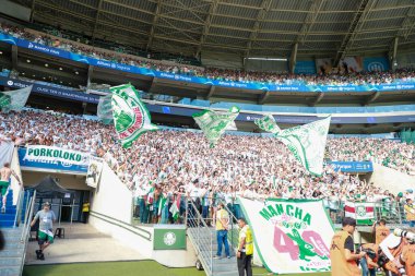 Paulista Soccer Championship: Palmeiras Vs Sao Paulo. January 22, 2023, Sao Paulo, Brazil: Palmeiras Fans during soccer match between Palmeiras and Sao Paulo, valid for the 3rd round of the Paulista Soccer Championship
