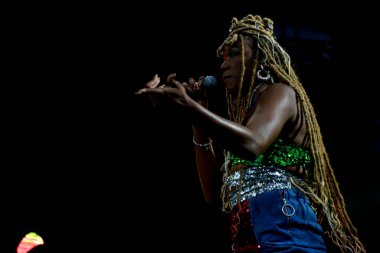 Majur performs live at Nomad Music Festival in Sao Paulo. January 22, 2023, Sao Paulo, Brazil: Majur performs live at Nomad music festival held at the Latin America Memorial with several singers.