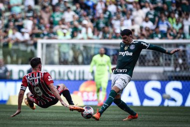 Paulista Soccer Championship: Palmeiras Vs Sao Paulo. January 22, 2023, Sao Paulo, Brazil: Soccer match between Palmeiras and Sao Paulo, valid for the 3rd round of the Paulista Soccer Championship, held at Estadio Allianz Parque