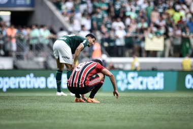 Paulista Soccer Championship: Palmeiras Vs Sao Paulo. January 22, 2023, Sao Paulo, Brazil: Soccer match between Palmeiras and Sao Paulo, valid for the 3rd round of the Paulista Soccer Championship, held at Estadio Allianz Parque