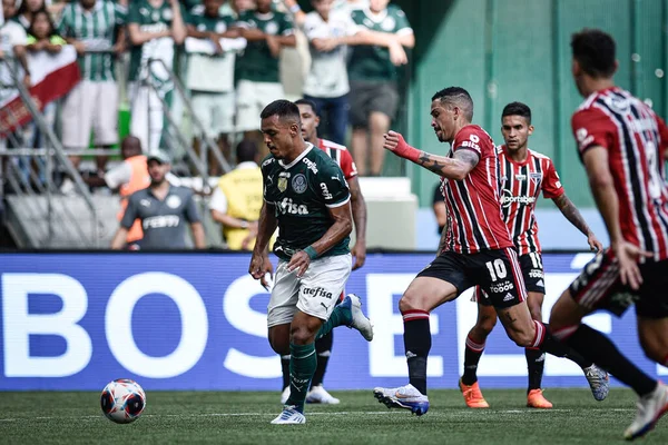 Paulista Soccer Championship: Palmeiras Vs Sao Paulo. January 22, 2023, Sao Paulo, Brazil: Soccer match between Palmeiras and Sao Paulo, valid for the 3rd round of the Paulista Soccer Championship, held at Estadio Allianz Parque