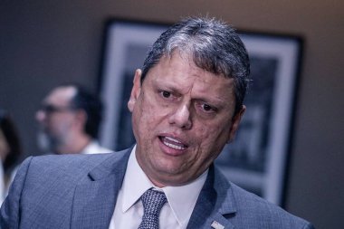 Tarcisio, Governor of Sao Paulo meets Governments official. January 24, 2023, Sao Paulo, Brazil: The Governor of Sao Paulo Tarcisio De Freitas and the Lieutenant Governor Felicio Ramuth meet with the Mayor of Sao Paulo, Ricardo Nunes