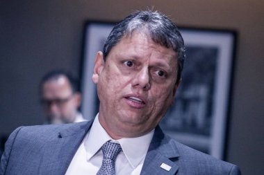 Tarcisio, Governor of Sao Paulo meets Governments official. January 24, 2023, Sao Paulo, Brazil: The Governor of Sao Paulo Tarcisio De Freitas and the Lieutenant Governor Felicio Ramuth meet with the Mayor of Sao Paulo, Ricardo Nunes