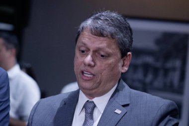 Tarcisio, Governor of Sao Paulo meets Governments official. January 24, 2023, Sao Paulo, Brazil: The Governor of Sao Paulo Tarcisio De Freitas and the Lieutenant Governor Felicio Ramuth meet with the Mayor of Sao Paulo, Ricardo Nunes