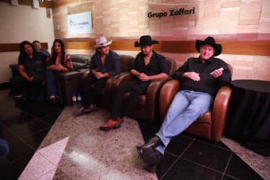 Sergio Reis holds a Press Conference on his DVD recording. January 24, 2023, Sao paulo, Brazil: Brazilian singer, Sergio Reis gave a press conference on the DVD Recording Brazilian Yes Lord which will take place on Wednesday (25) 