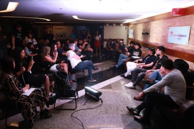 Sergio Reis holds a Press Conference on his DVD recording. January 24, 2023, Sao paulo, Brazil: Brazilian singer, Sergio Reis gave a press conference on the DVD Recording Brazilian Yes Lord which will take place on Wednesday (25) 