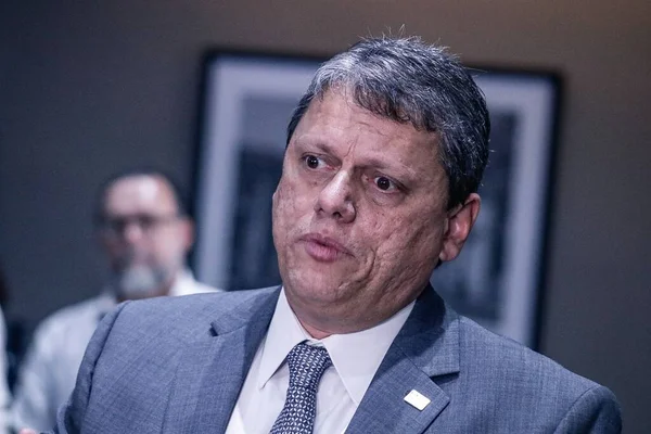 Tarcisio Governor Sao Paulo Meets Governments Official January 2023 Sao — 스톡 사진
