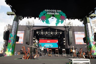 Show Pagoda do Pericao. January 25, 2023.Brazil, Sao Paulo: The concert by singer Pericles with the special participation of singers like Thiaguinho, Ana Clara and Jeniffer Nascimento on Wednesday night (25) during the 469th anniversary