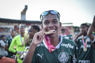 Sao Paulo Junior Soccer Championship 2023 Final: Palmeiras vs America MG. January 25, 2023, Sao Paulo, Brazil: Soccer match between Palmeiras and America-MG, valid for the 2023 Sao Paulo Junior Football Cup final