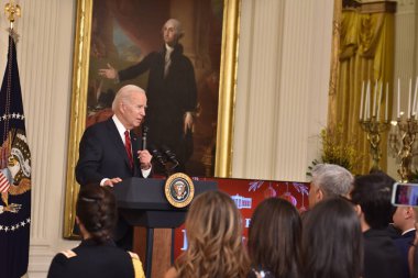 Lunar New Year Reception With U.S. President Joe Biden and First Lady Jill Biden at the White House. January 26, 2023, Washington, DC, USA: President of the United States, Joe Biden and First Lady, Jill Biden, deliver remarks at the White House