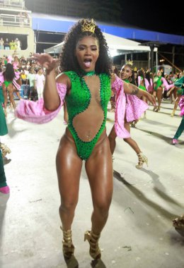 Technical rehearsals of Samba Schools Mocidade de Padre Miguel and Mangueira at Marques de Sapucai. January 29, 2023, Rio de Janeiro, Brazil