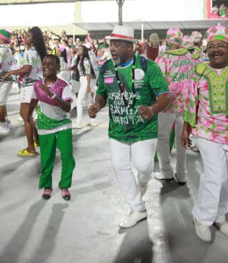 Technical rehearsals of Samba Schools Mocidade de Padre Miguel and Mangueira at Marques de Sapucai. January 29, 2023, Rio de Janeiro, Brazil