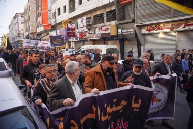 The Islamic Jihad Movement organizes a massive march in all governorates of the Gaza Strip. January 27, 2023, Gaza, Palestine: The Islamic Jihad movement in the Gaza Strip organized massive mass rallies