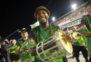 Technical rehearsals of Samba Schools Mocidade de Padre Miguel and Mangueira at Marques de Sapucai. January 29, 2023, Rio de Janeiro, Brazil